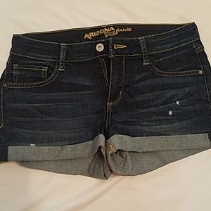 Dark blue jean shorts